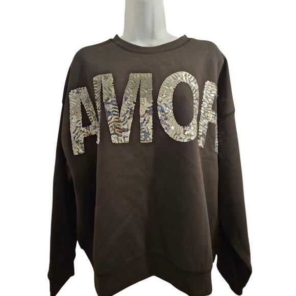 Ichi Kelicia Amour Sweatshirt, WINTER 2025 RELEASE, Size Small, Color Black - Picture 6 of 10